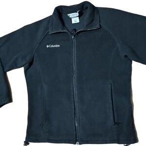 Columbia Women’s Size Medium Black Long Sleeve Zip Up Sportswear Fleece Jacket